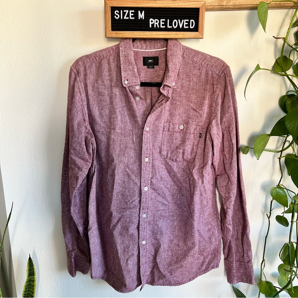 💙 Pre-loved Obey button down